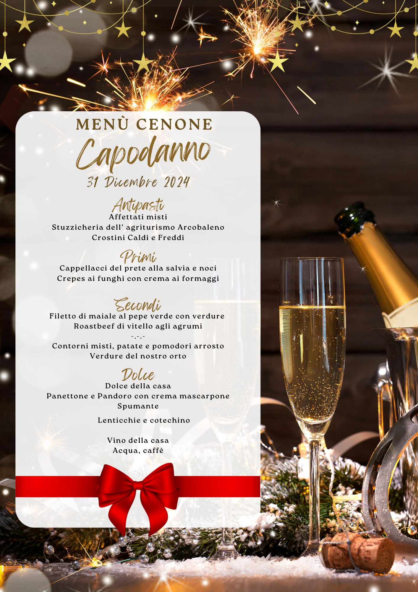 capodanno 2025 - Cenone 31 dicembre 2024